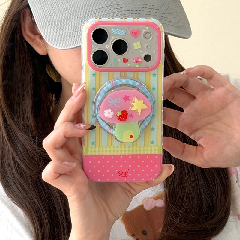 Taco Stand Holder - เคสโทรศัพท์แม่เหล็กน่ารักลายดาวเกาหลี สำหรับ iPhone 17 Pro 14