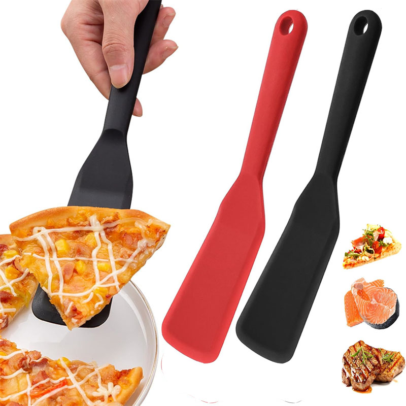 Okonomiyaki Spatula - ไม้พายซิลิโคนบาง 1/2 ชิ้น สำหรับพลิกไข่ ทำเครป แพนเค้ก