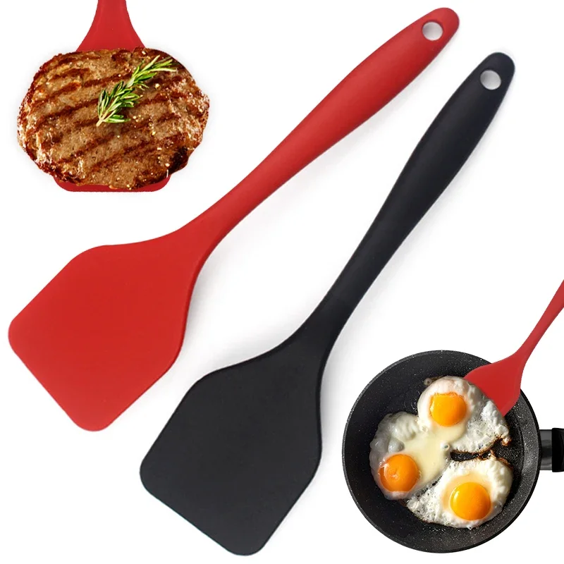Okonomiyaki Spatula - ซิลิโคนทําอาหารรั่วไม้พายหนาแน่นพลั่วทอด FishOmelette พลั่ว Non-Stick Spatula ครัวเครื่องมือทําอาหาร