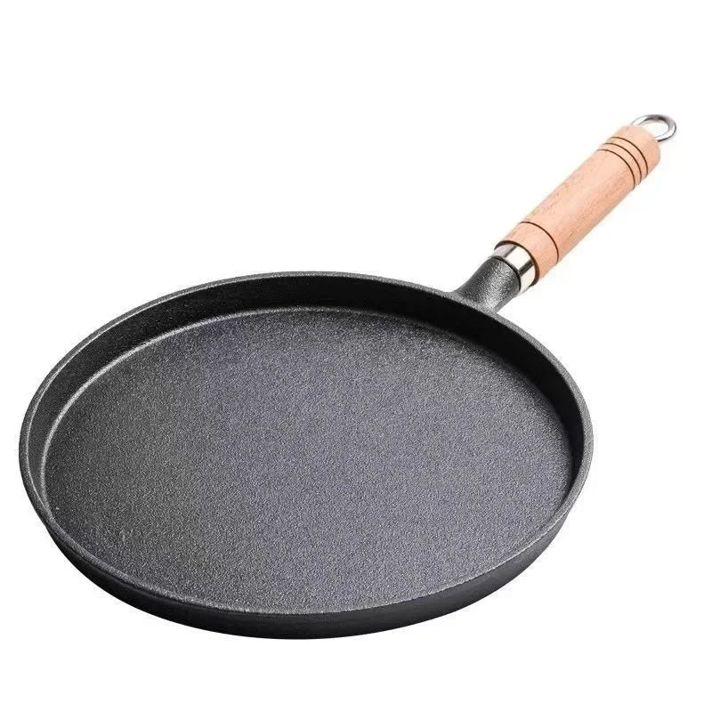 Mini Pancake Griddle - 26 ซม.กระทะเหล็กหล่อไม่เคลือบผิว Non-Stick ไข่แพนเค้ก PanCrepe Maker