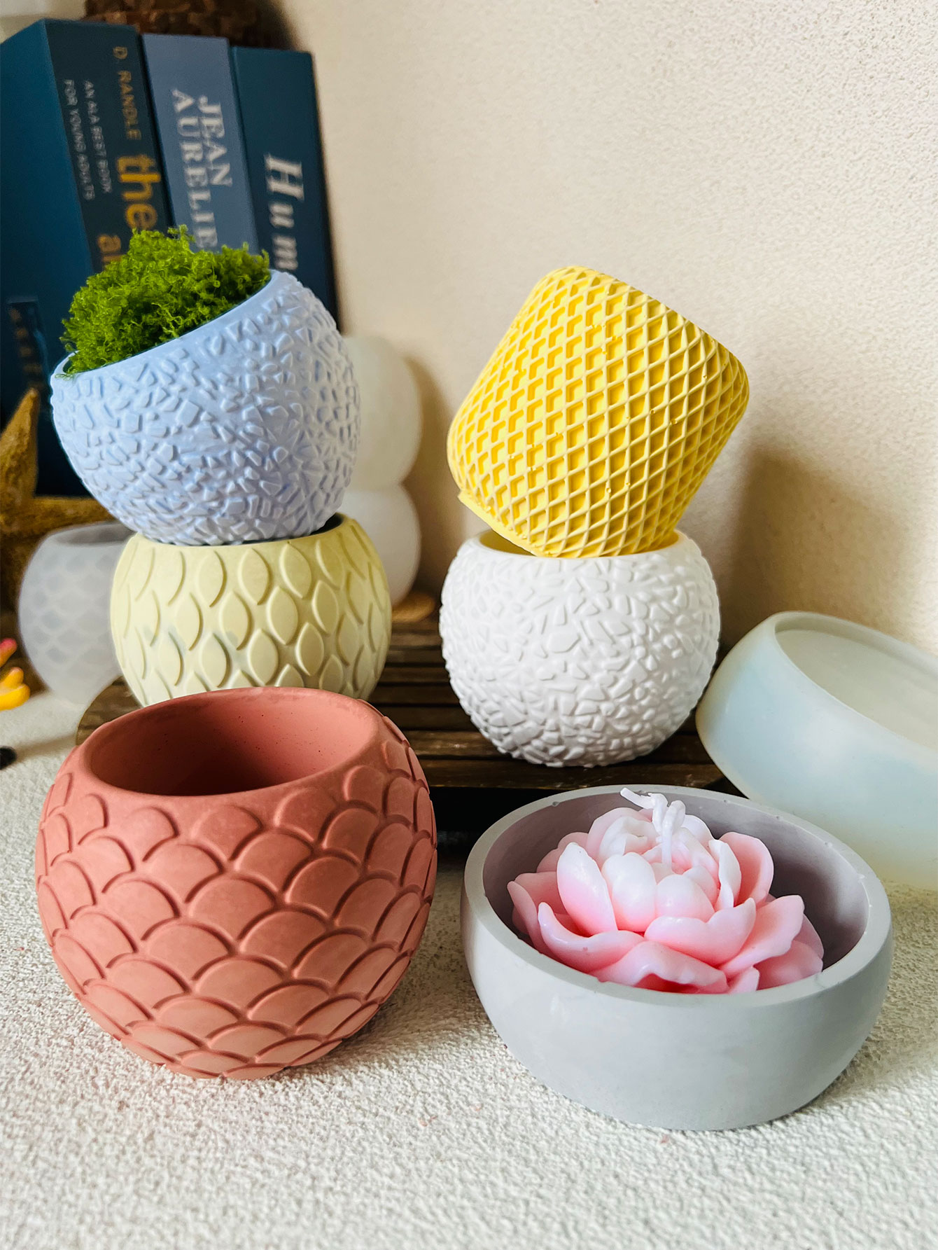 แม่พิมพ์เชิงเทียนซีเมนต์ลายปลา - Potsticker Mold บทวิจารณ์และราคา