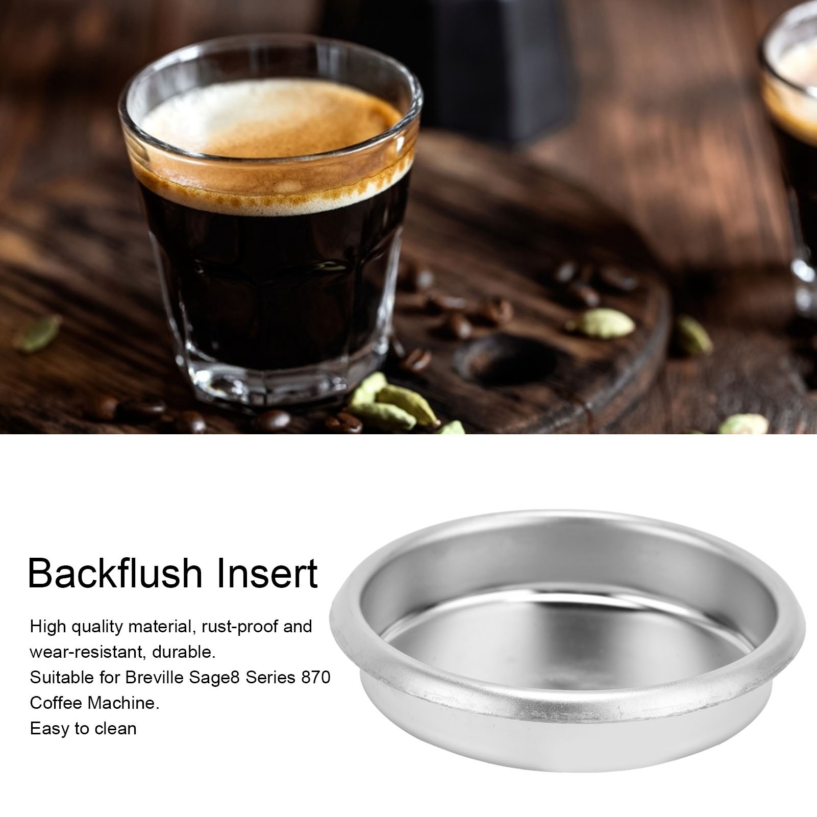 54 มม.กาแฟสแตนเลส Backflush ใส - Breville Espresso Bes870 บทวิจารณ์และราคา