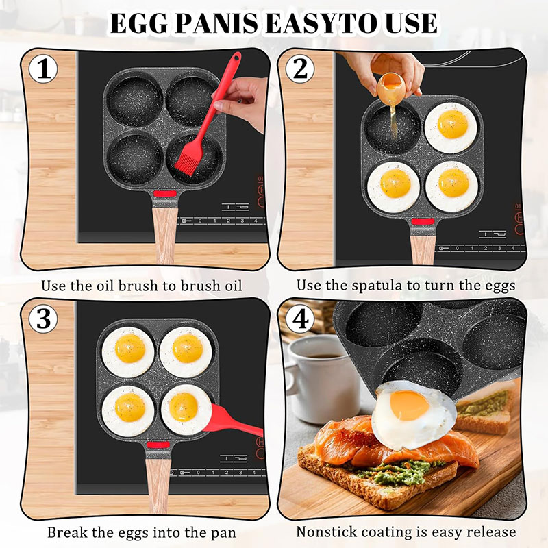 กระทะทอดไข่แบบลึกพร้อมฝาปิด 4  - Mini Pancake Griddle บทวิจารณ์และราคา