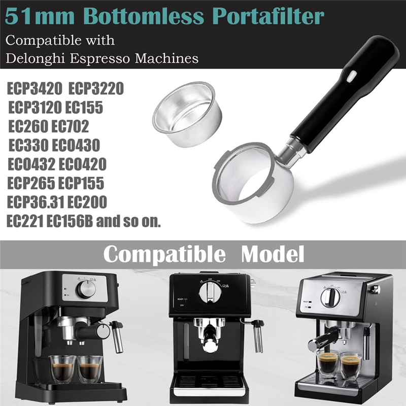 ABYN-51Mm Bottomless Portafilt - Delonghi Espresso Ecp3420 บทวิจารณ์และราคา