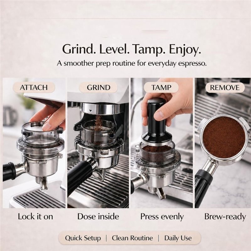 B51Cใหม่! กรวยจ่ายกาแฟ Twist-L - Breville Espresso Barista Express บทวิจารณ์และราคา