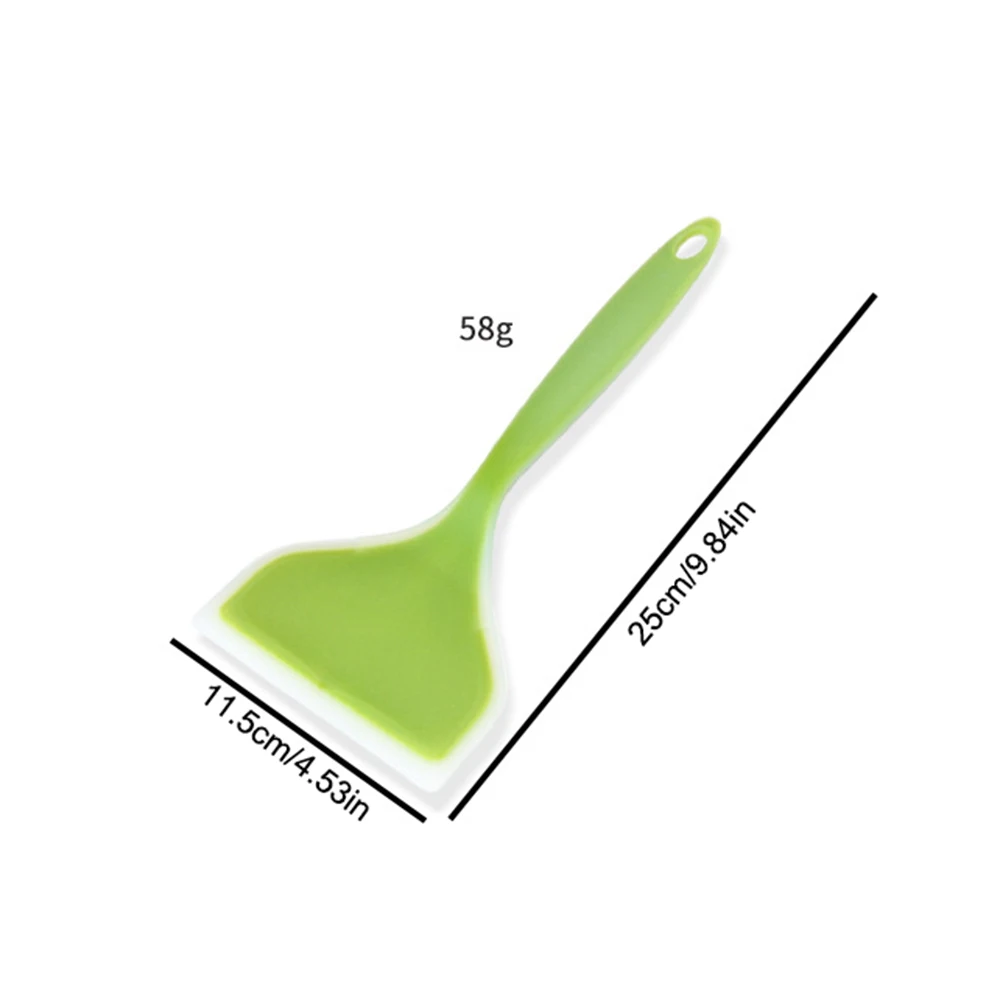 1PC ไม้พายซิลิโคนปากกว้าง Non- - Okonomiyaki Spatula บทวิจารณ์และราคา