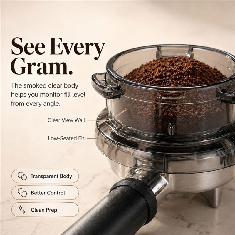กรวยจ่ายกาแฟแบบ Twist-Lock ขนา - Breville Espresso Barista Express บทวิจารณ์และราคา